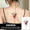 Pegatinas de tatuaje coloridas de mariposa y lirio araña, estilo europeo y americano, impermeables y de larga duración, para clavícula, pecho, espalda, brazos, piernas, con un aspecto fresco y simple