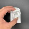 Herramientas Suaves para Limpiar los Oídos Artículos de Exhibición de Práctica Modelo de Simulación de Oído de Silicona Molde Invertido Exhibición Accesorios de Exhibición de Simulación de Acupuntos del Oído