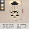 Lustre LED moderno minimalista de quatro esferas para sala de jantar, quarto, escada, iluminação residencial criativa e de luxo leve para sala de estar