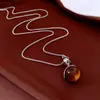 Colar Pingente Ajustável de Cabacinha em Resina, Nova Corrente para Suéter com Design Retrô Estilo Chinês, Joia Fashionable de Luxo Leve de Alta Qualidade
