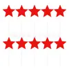 Papel con purpurina 10 estrellas amor estrella de cinco puntas inserto para tarta decoración de postre de tarta de cumpleaños inserto