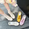 Mesmo estilo de Fan Xiaoluo~Aumento de Altura Invisível de 7cm Couro Genuíno Sapatilhas de Ballet Treinamento Alemão Sapatos Casuais Brancos Respiráveis para Mulheres