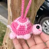 2026 Nuevo Colgante de Coche de Tortuga y Erizo Tejidos a Crochet Hechos a Mano para Decoración de Coche Colgante para Coche