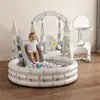 Juego de Columpios y Tobogán Infantil al por Mayor para Uso en Casa, Piscina de Bolas Oceánica para Interiores, Canasta de Baloncesto para Bebé, Porterías de Fútbol Juguetes