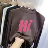 Y2430# blusa de manga comprida de veludo com gola alta média para outono e inverno de meninas, nova, infantil, quente, doce, casual, base, da moda