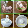 3 peças/6 peças terno qualidade Shlidan anti-transbordamento e à prova de poeira plug de copo silicone transparente tubo de sucção plug de manga 9/10mm universal
