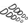 Hebilla de anillo D para niños, hebilla colgante de anillo D de plástico, botón de banda elástica, accesorios para mochila, ajustable, usable con botones en forma de D