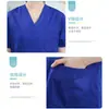 Ropa de Cirugía Oral para Hombres y Mujeres de Manga Larga, Cuello en V, Manga Corta, Ropa para Lavado de Manos en Hospital, Salud, Escuela, Salón de Belleza, Ropa para Cepillado de Manos