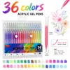 Caneta Marcadora Novo Modelo Transfronteiriça Caneta Gel Acrílica Ponta 0.8mm Pintura Artística Graffiti DIY Conjunto de Canetas Gel