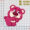 Parche de Goma Suave de PVC de Oso Fresa de Dibujos Animados, Accesorios DIY para Fundas de Tableta y Teléfono, Pantuflas, Refrigerador y Zuecos