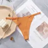 Calcinhas Sexy de Alça Fina Sem Costura de Seda de Gelo Estilo Europeu e Americano para Mulheres, Tamanho Grande Cintura Baixa Secagem Rápida Forro 100% Algodão Cruzado Comércio Transfronteiriço Roupa Íntima Feminina