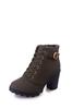 Outono e inverno salto alto salto grosso comércio exterior botas femininas muffin sola grossa tamanho grande botas curtas femininas Martin botas spot atacado
