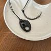 Cadena de suéter con colgante largo de nariz de cerdo para niñas, otoño e invierno, cadena de suéter de cuerda de cuero con accesorios de diseño de nicho de alto sentido