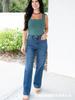 2024 Nuevo Pantalón Cargo Streetwear de Personalidad Multibolsillos Moda Suelto Versátil Jeans de Mujer