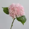 Flor de simulación tacto de mano película hortensia hidratante flor de simulación floral arte diseño de arreglo floral decoración de sala de estar fuente hortensia boda