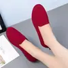 Comercio Exterior Primavera y Otoño Zapatos de Mujer Casual Moda Zapatos de Lona Tejido Volador Suela Suave Fondo Plano Transpirable Zapatos de Tela Old Beijing Una Pieza Dropshipping