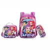 Nueva Mochila Escolar de Dibujos Animados Kpop Sudamericana de Comercio Exterior Set de Tres Piezas Mochila Ultra Ligera Impermeable