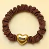 Goma para el pelo negra de alta elasticidad estilo coreano con tacto premium, scrunchie pequeño para atar el pelo, cuerda para coleta, banda elástica que no daña el pelo