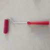 Rolo Pequeno de Lã Vermelha de Alta Qualidade com Cerdas Finas Pincel Rolo para Pintura Artística Plana Tinta Látex Sem Cantos Mortos