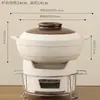 Olla de Barro para Cocina de Aceite con Base de Barro, Estufa de Carbón, Olla Caliente y Estufa Integradas, Estufa de Aceite Ecológica para Uso Comercial