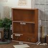 Zakka Caixa de Armazenamento de Mesa Estilo Retrô para Casa Armário de Armazenamento de Madeira Gabinete de Exposição de Cosméticos