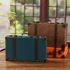 Estilo Europeo Nostálgico Retro Almacenamiento de Equipaje Portátil Almacenamiento Organizar Caja de Madera Maleta Equipaje Accesorios para Fotografía de Bodas