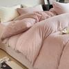 Veludo de leite jacquard conjunto de quatro peças outono e inverno engrossado bebê veludo quente colcha colcha fábrica comércio atacadista