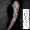 Adesivos de tatuagem de Halloween rachadura de sangue adesivos de cicatriz falsa hematoma de simulação arranhão maquiagem para festa de Halloween bar
