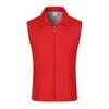 Colete de voluntário com logotipo personalizado impresso, roupa de trabalho voluntária, roupa de trabalho promocional, colete de shopping, colete publicitário vermelho com impressão