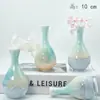 Mini Jarrón de Cerámica Esmaltada Pequeño Adornos Modernos Simples Estante de Recibidor Decoraciones Frescas para el Hogar