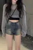 Shorts de mezclilla ajustados para chica caliente mujer 2020 Verano nuevo cintura alta pequeños adelgazantes de línea A que abrazan la cadera hot pants