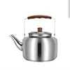 Conjunto de Chaleira e Bule de Lírio de Camelo Não Magnético de Aço Inoxidável Uso Doméstico Chaleira para Preparo Manual