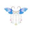 Accesorios Congelados Accesorios de Aisha Cenicienta cosplay Accesorios Azules Aretes Collar Guantes Flores