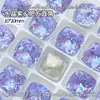 Joias para Nail Art Quadradas Grossas de 10mm com Ângulo Reto Base Pontiaguda Diamante de Formato Especial Cristal Acessórios de Unha Usáveis Diamante para Nail Art Atacado