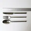 Xman+ Juego de Cubiertos Estilo Occidental 3 Piezas Acero Inoxidable 304 Juego de Alta Gama de Cubiertos para Steak Domésticos con Ligeros Defectos
