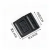 Hebilla de seguridad de inserto plano de cuatro vías hebilla de inserto plano hebilla negra de POM hebilla de inserto plano ultradelgada hebilla de accesorios para equipaje