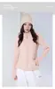 Jaqueta Oli de fleece lisa, simples e elegante, para mulheres, gola alta, corte justo, design com buraco para o polegar, jaqueta de fleece casual para atividades ao ar livre