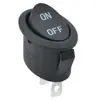 Interruptor Basculante Kcd1 Preto em Forma de Barco Ligar-Desligar Dois Pinos Duas Velocidades