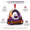 Bestseller de Halloween Librería Rincón de Lectura Estantería Adorno Fantasma Leyendo Colgante Acrílico Decoración de Regalo Festivo