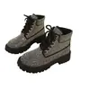Botas Martin de Encaje Redondas con Pedrería para Mujer, Otoño 2026, Plataforma de Suela Gruesa, Completamente Cubiertas de Pedrería, Moda Europea y Americana, En Stock