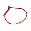Pulsera de cuerda roja de plata de ley s925 de moda nacional, pulsera tejida a mano finamente, joyería de pulsera de año de nacimiento nacional para hombres y mujeres