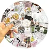 50 Pegatinas de Graffiti Estilo 'Clean Girl' para Decorar Guitarra Cuaderno Maleta DIY Impermeables Venta al por mayor Transfronteriza