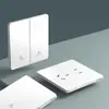 Tep Enchufe de Interruptor Blanco Eléctrico Internacional Tipo 86 Empotrado Panel de un Solo Interruptor de Cinco Agujeros 16A Aire Acondicionado USB Montado en Pared