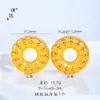 Puzuo Cor Forte Conserva Cor Dourado Areia Acessórios DIY Recortado Baifu Fivela de Segurança Pingente Colar Filigrana Rosca Corrente de Suéter