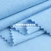 Tejido elástico de canalé 2x2 de 21 hilos, tejido elástico de canalé de algodón-spandex de 300 g, tejido de punto para puño de sudadera de otoño e invierno