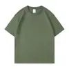 Camiseta Básica Lisa de Algodão Puro Design de Logo Estilo Básico Americano 180g Roupa de Trabalho Roupas para Grupo Camiseta Dopamina