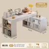 Escritorio de Esquina Uso Estudiante Hogar Escritorio para Escribir Escritorio de Esquina para Oficina Escritorio en Forma de L Escritorio con Estantería Integrada Escritorio de Computadora para Dormitorio