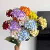 Hortensia Artificial Ángel de 2 Cabezas para Boda, Hotel, Decoración del Hogar, Paisajismo, Arreglo Floral, Arreglo de Flores de Hortensia Artificial