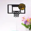 Toppers de bolo de aniversário atacado conjunto de decoração de basquete decoração de sobremesa de tênis de basquete palitos de bambu e bandeiras