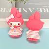 Xq434 Figuras de Desenho Animado Sanrio Kuromi e Cinnamoroll Caixa Surpresa Acessórios de Boneca para Sapatos Crocs Pequenas Decorações